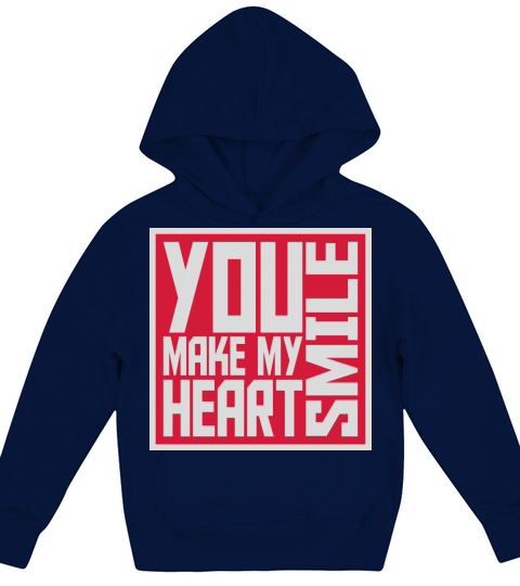 make my heart smile Kids Hoodie