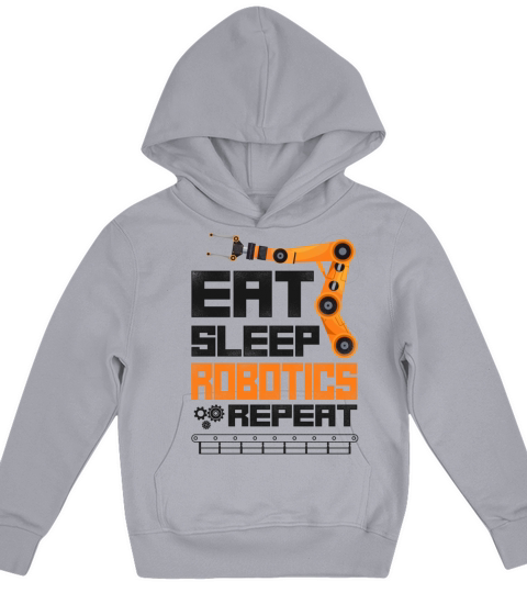 Robot Robotics Engineer Vintage Kids Hoodie