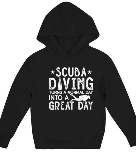Scuba Diving Gift Underwater Lover Scuba Diver Kids Hoodie