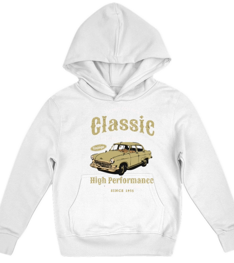 Vintage 1955 Birthday Classic Car for Legends Born Kids Hoodie