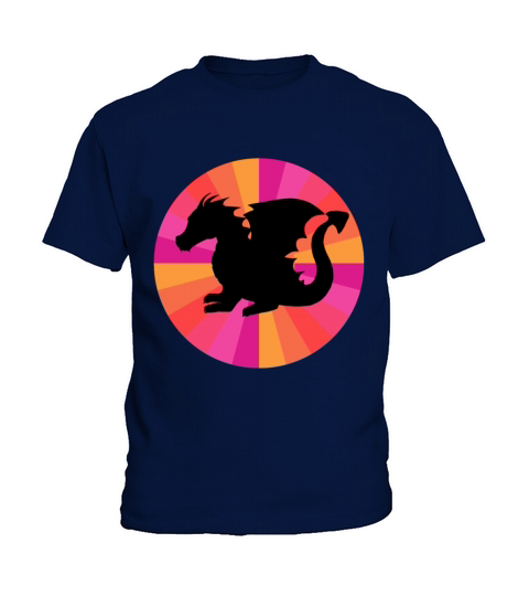 Dinosaur In Retro Vintage Sunset Kids T-Shirt