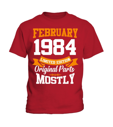 February 1984 Vintage Birthday Present Kids T-Shirt