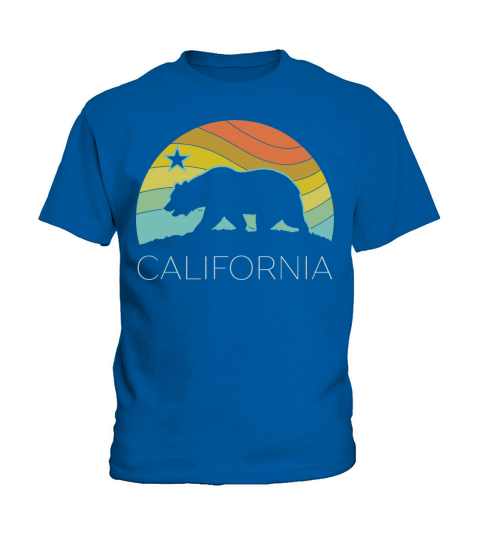 Retro California Bear Vintage Beach Cali Pride Kids T-Shirt