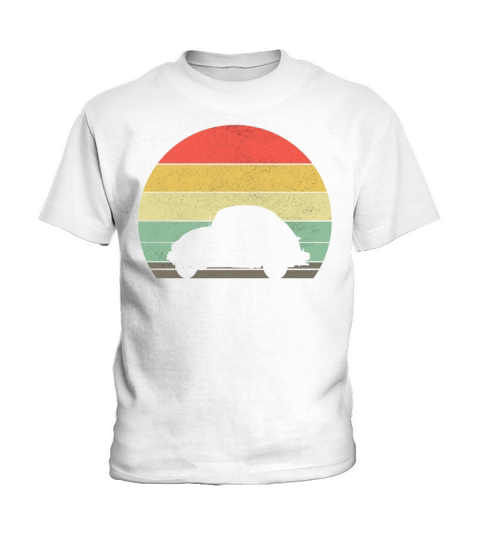 Retro Sportscar Car Vintage Sunset Musclecar Gift Kids T-Shirt