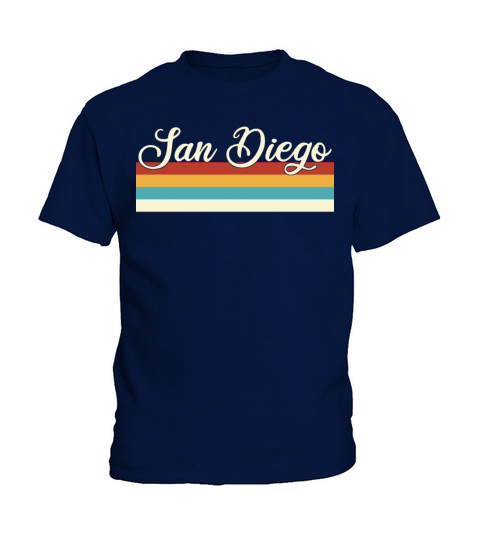 San Diego - California - Retro - Vintage - USA Kids T-Shirt