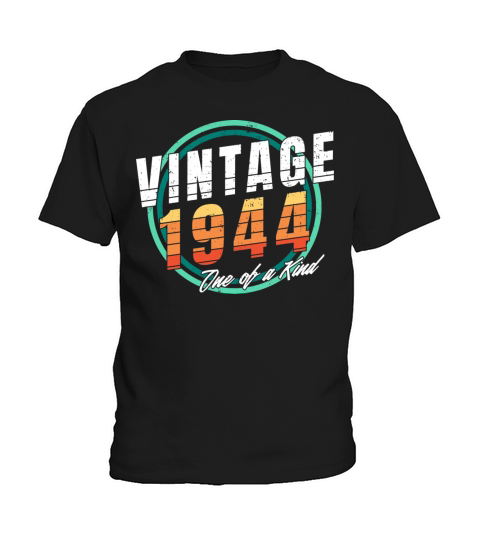 Vintage 1944 Shirt for Men Women 79 Year Old 79th Kids T-Shirt