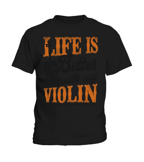 Violin Violinist Vintage Life Is Kids T-Shirt