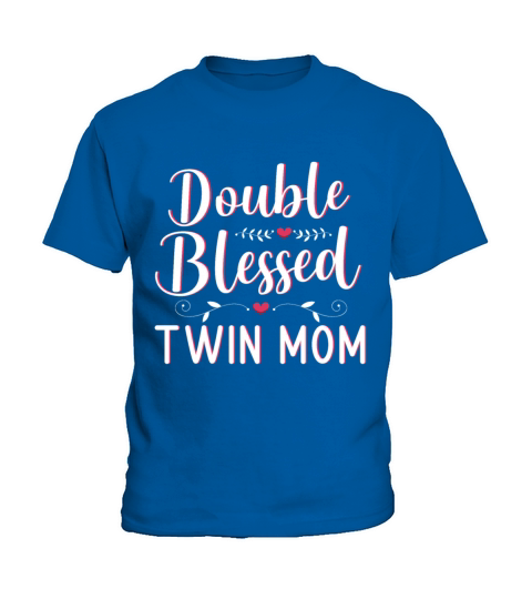 Womens Twin Mama Twin Mom to Be Pregnancy Kids T-Shirt