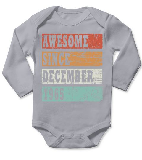 1965 December vintage birthday Long Sleeve Baby One-Piece