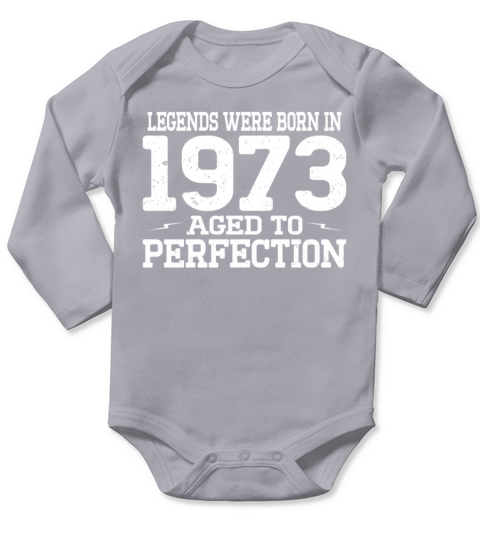 50th birthday vintage legends were born in 1973 Long Sleeve Baby One-Piece