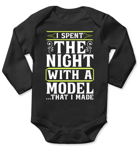 Architect Architects I Spent Night Architecture Long Sleeve Baby One-Piece