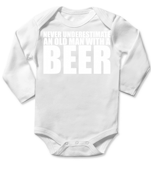 Beer Dad Drunk Long Sleeve Baby One-Piece