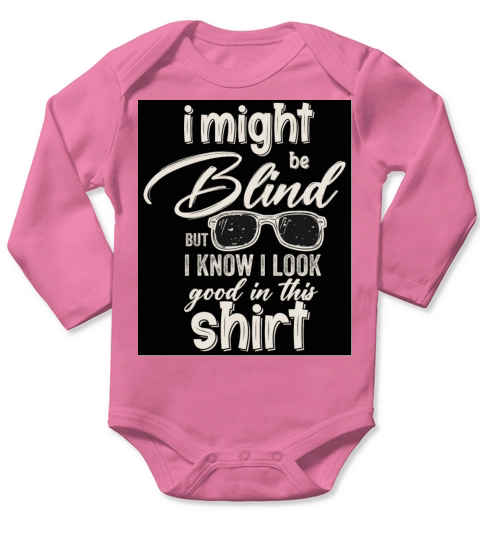 Blind Blindness Awareness Blind People Visually Long Sleeve Baby One-Piece