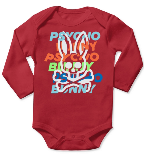 Bunny Psycho Horror Long Sleeve Baby One-Piece