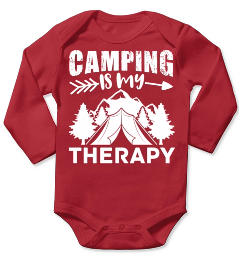 Camping Camper Van Vintage In Caravan Caravan Long Sleeve Baby One-Piece