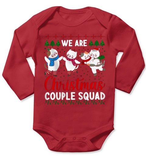 christmas couple squad Long Sleeve Baby One-Piece