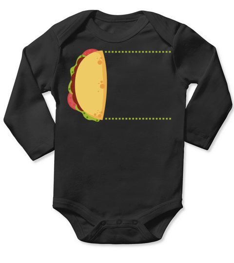 Customizable taco mexican food Long Sleeve Baby One-Piece