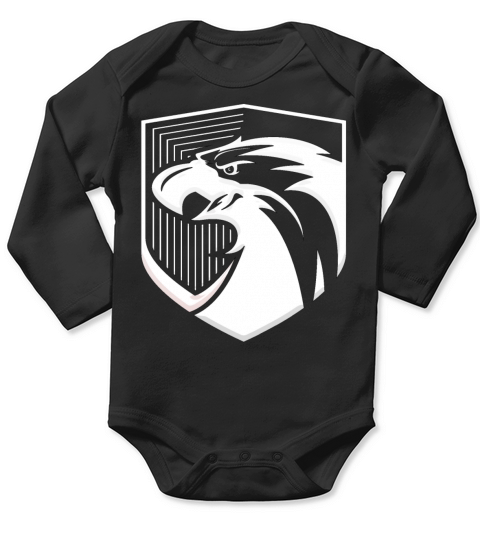 eagle eagles america vintage securitas retro USA Long Sleeve Baby One-Piece