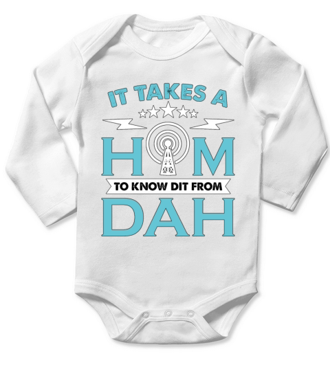 Ham Radio It Takes A Ham To Channel Radio Operator Long Sleeve Baby One-Piece