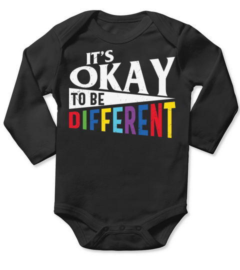 Its Okay to be Different Autism Long Sleeve Baby One-Piece