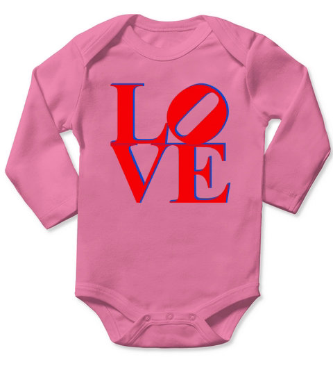 Love Park Philadelphia Sign Long Sleeve Baby One-Piece