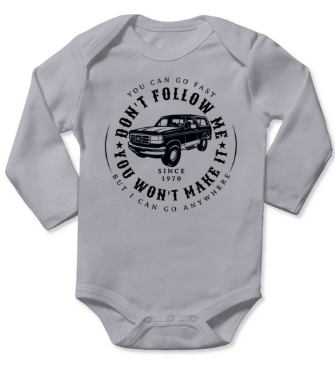 polo ford bronco vintage gifts fathers ideas Long Sleeve Baby One-Piece