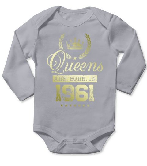 Queens born in 1961 Long Sleeve Baby One-Piece