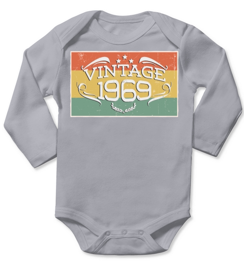 Vintage 1969 Long Sleeve Baby One-Piece