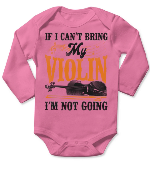 Violin Violinist Vintage If I Long Sleeve Baby One-Piece