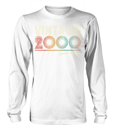 23 Years Old Vintage 2000 23rd Birthday Gifts Long sleeved Unisex