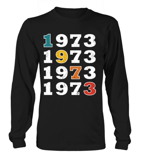 50th birthday vintage 1973 retro vintage style Long sleeved Unisex