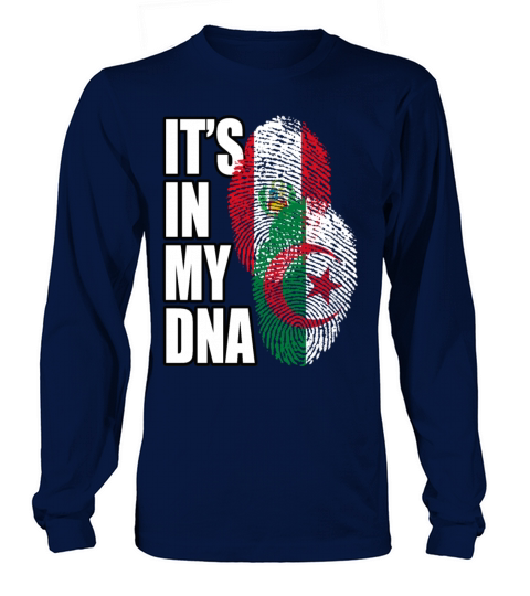 Algerian And Peruvian Mix Heritage DNA Flag Long sleeved Unisex