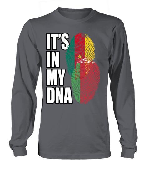 Belarusian And Cameroonian Mix Heritage DNA Flag Long sleeved Unisex