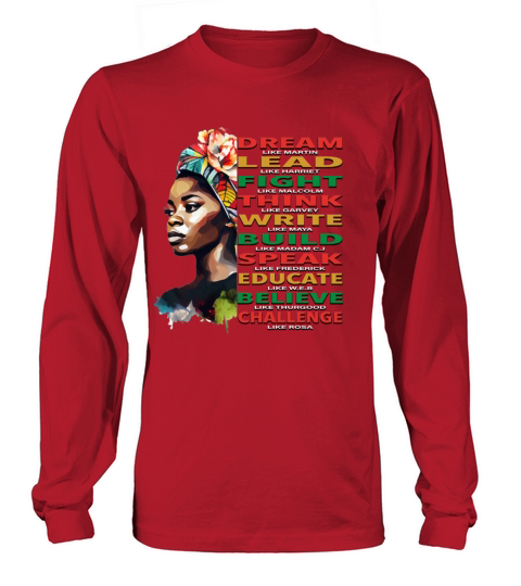 BLM Melanin Pride African American Black History Long sleeved Unisex