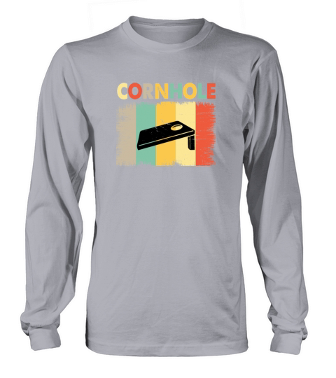 Cornhole Retro Vintage Long sleeved Unisex