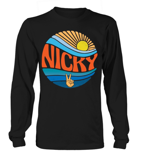 Nicky Shirt Vintage Sunset Nicky Groovy Tie Dye Long sleeved Unisex