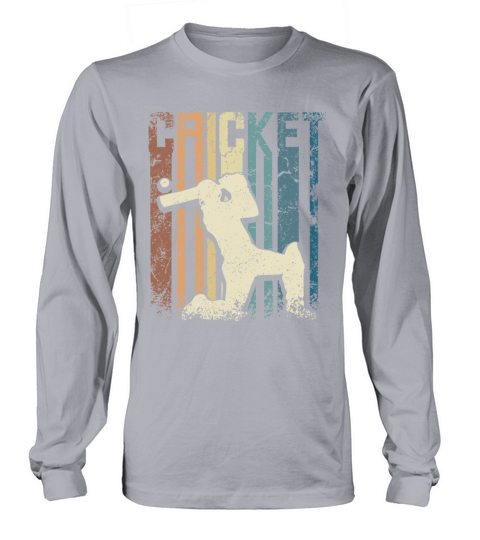 Retro Vintage Cricket Long sleeved Unisex