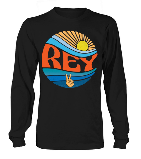 Rey Shirt Vintage Sunset Rey Groovy Tie Dye Long sleeved Unisex