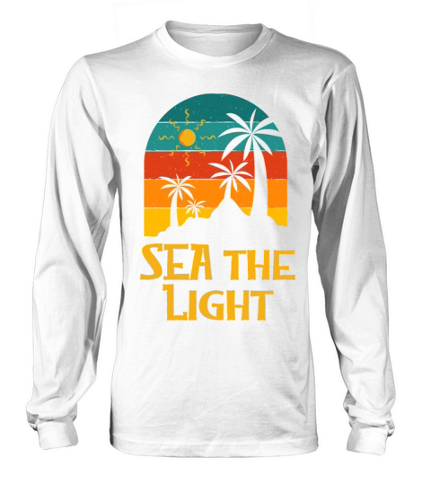 Sea the Light Summer Motivational Quote Tropical Long sleeved Unisex