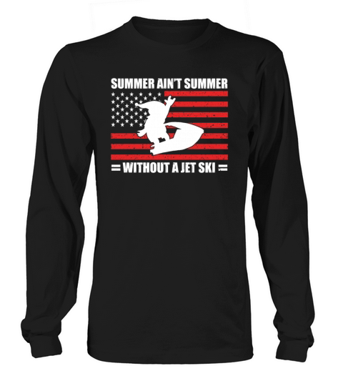 Merry Christmas Summer Aint Summer Without Jetski Santa Claus Long sleeved Unisex