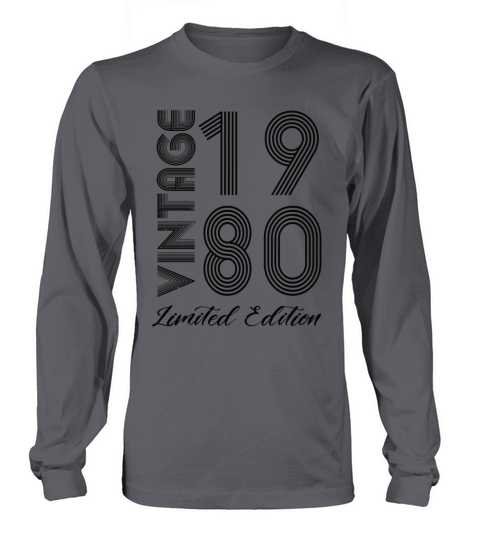 Vintage 1980 Vintage Birthday Retro Vintage Long sleeved Unisex