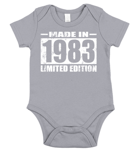 40th birthday made in 1983 limited edition Short Sleeve Baby One-Piece
