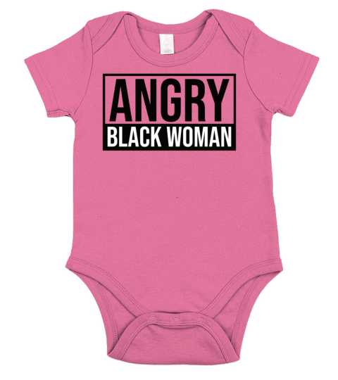 Angry Black Woman Short Sleeve Baby One-Piece