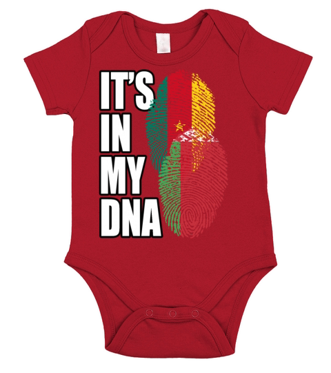 Belarusian And Cameroonian Mix Heritage DNA Flag Short Sleeve Baby One-Piece