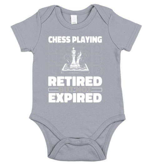 Chess Retired Short Sleeve Baby One-Piece