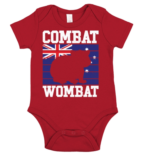 Combat Wombat For A Wombats Lover Short Sleeve Baby One-Piece