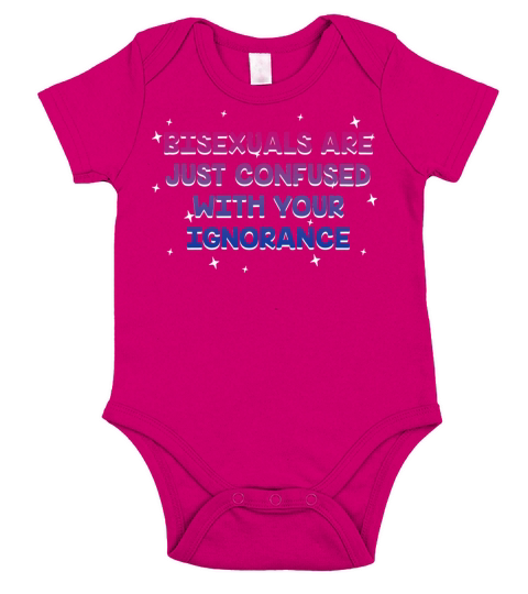 Confused with Your Ignorance Bisexual LGBTQ Bi Short Sleeve Baby One-Piece