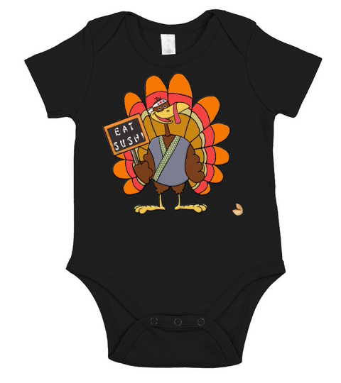Funny Thanksgiving Short Sleeve Baby One-Piece