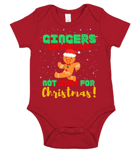 Gingers Are For Life Not Only For Christmas Short Sleeve Baby One-Piece