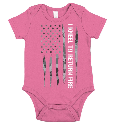 I Kneel To Return Fire Short Sleeve Baby One-Piece